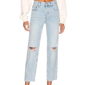 RAILS The Atwater Distressed Relaxed Slouchy Straight Light Denim Jeans- Size 25